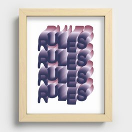 Euphoria Rules Recessed Framed Print