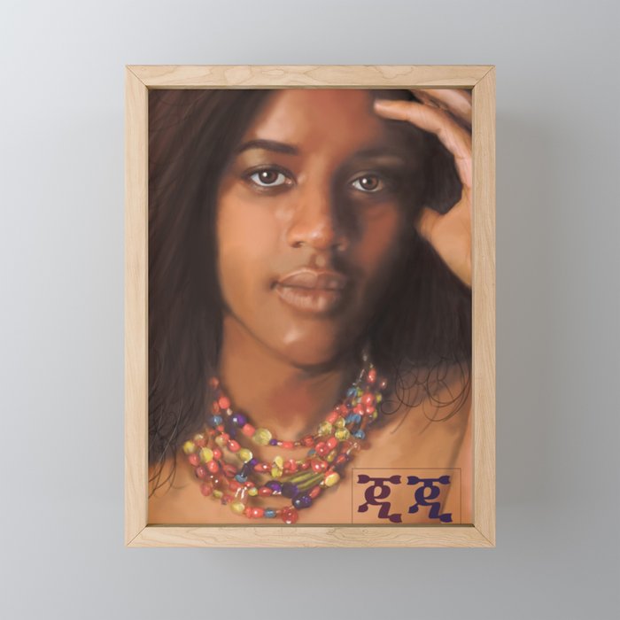 GIGI ETHIOPIA Framed Mini Art Print