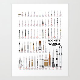 Rockets of the World 2023 Art Print