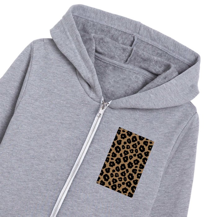 Cheetah Print Kids Zip Hoodie