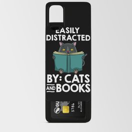 Cat Read Book Reader Reading Librarian Android Card Case