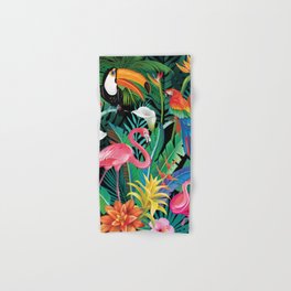 Tropical flowers and birds Hand & Bath Towel