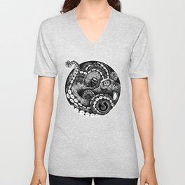 Octopus V Neck T Shirt