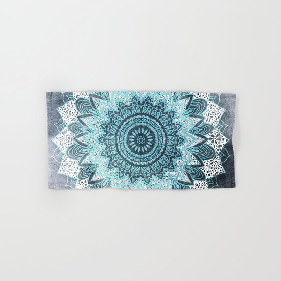 BOHOCHIC MANDALA IN BLUE Hand & Bath Towel
