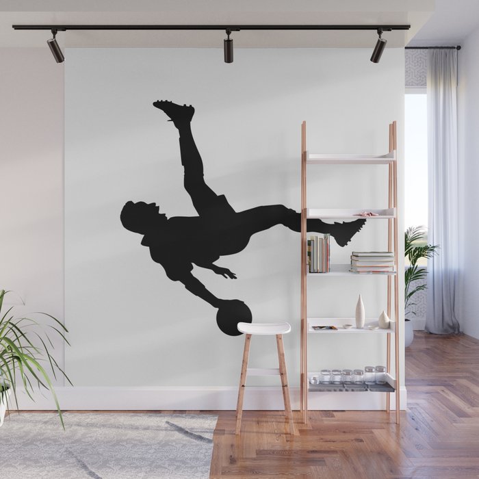 Football gym wall mural