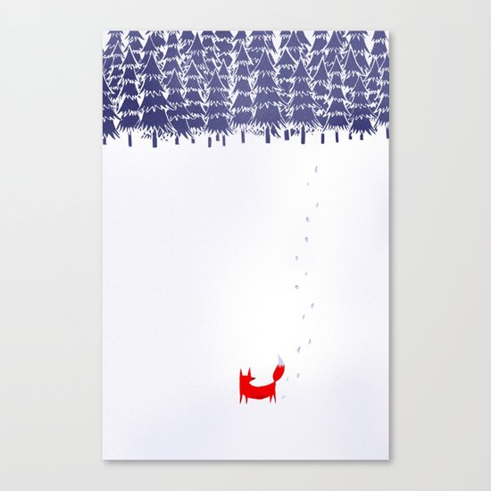 Alone in the forest Canvas Print