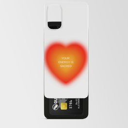Your Energy Is Sacred Heart Aura Android Card Case