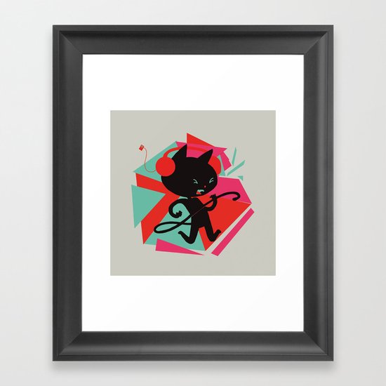 Air Cat Framed Art Print