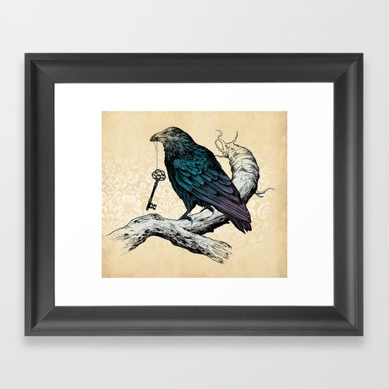 Raven's Key Framed Art Print