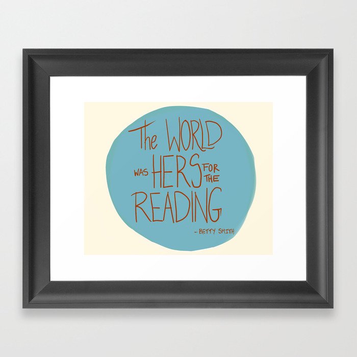 The World was Hers for the Reading Framed Art Print