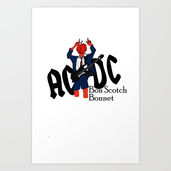 Bon Scot Art Print