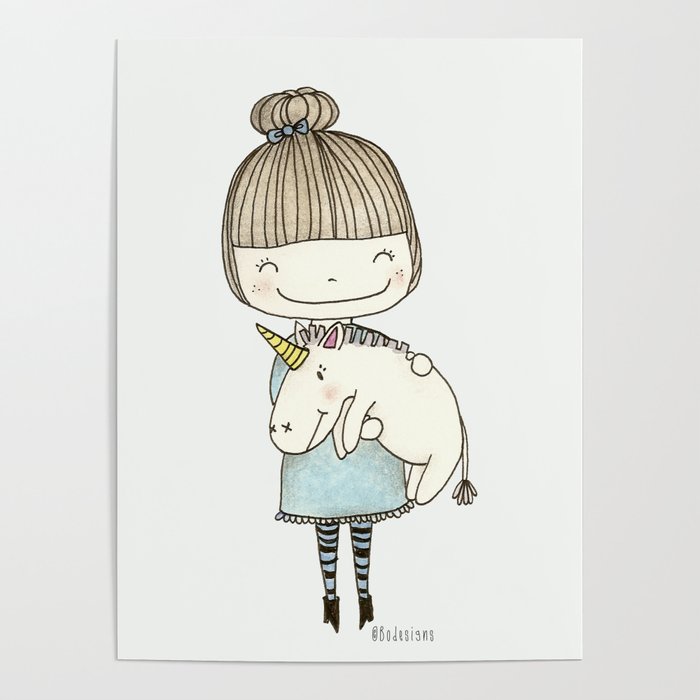 unicorn girl Poster