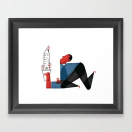 Smart city Framed Art Print