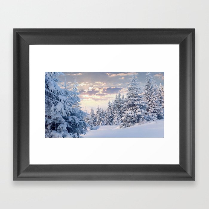 Snow Paradise Framed Art Print