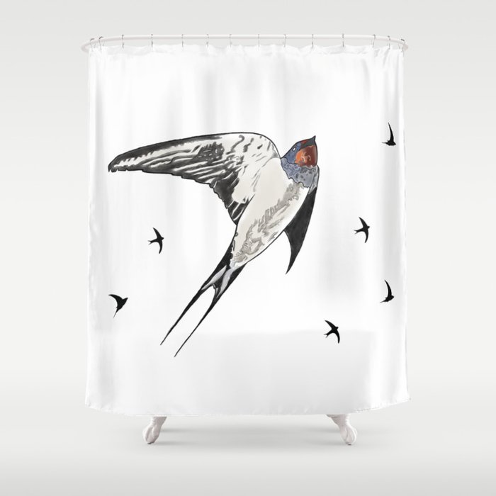 swallow Shower Curtain