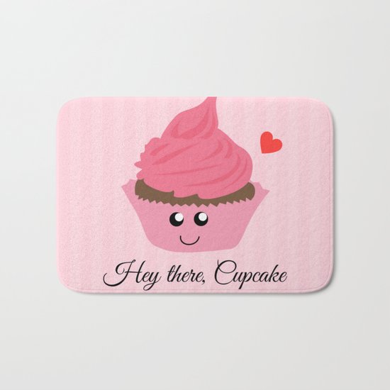 Hey there, Cupcake (Valentine's Day Gifts / Girlfriend Valentine Gift) Bath Mat
