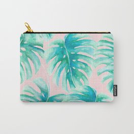 Paradise Palms Blush Carry-All Pouch