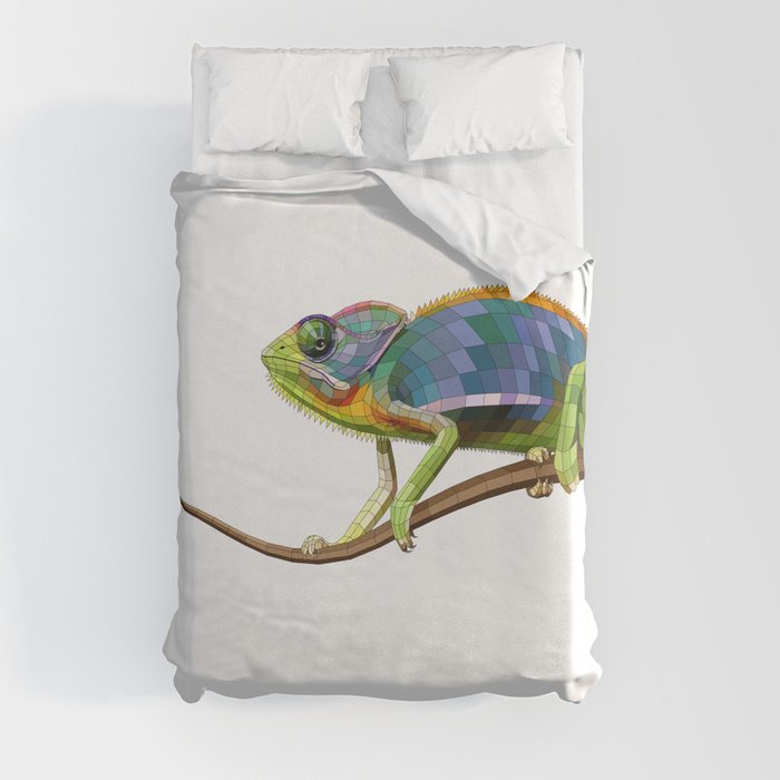 The Chameleon (Colored) Duvet Cover