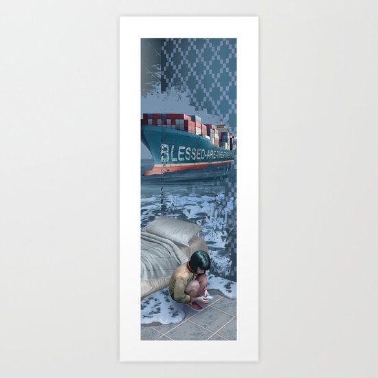 Blessed are the forgetful Art Print