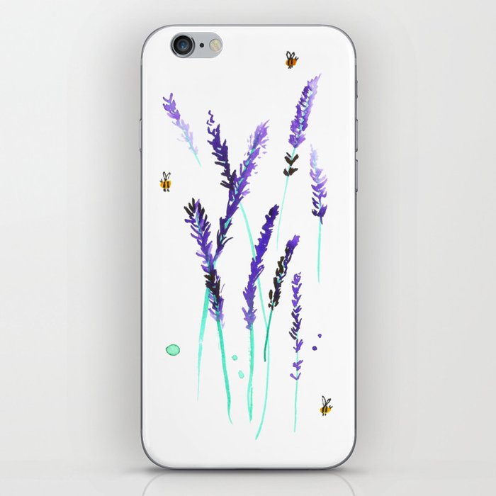 Lavender & Bees iPhone Skin