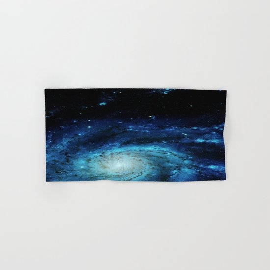 Teal Pinwheel Galaxy Hand & Bath Towel