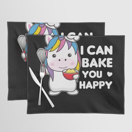 I Can Bake You Happy Sweet Unicorn Bakes Placemat