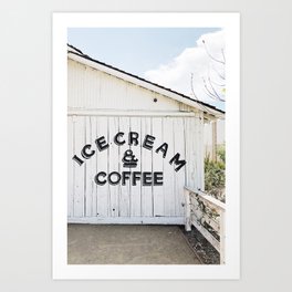 Ice Cream & Coffee Art Print