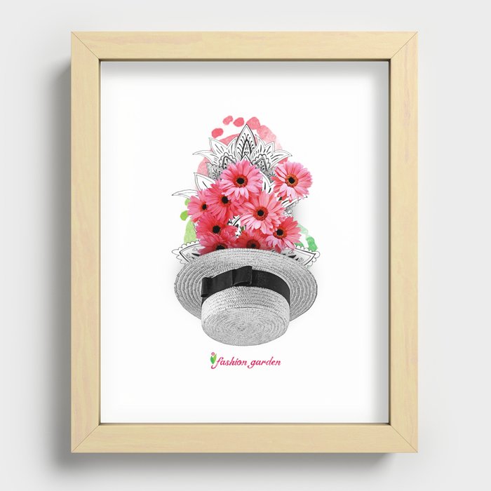 My hat please Recessed Framed Print