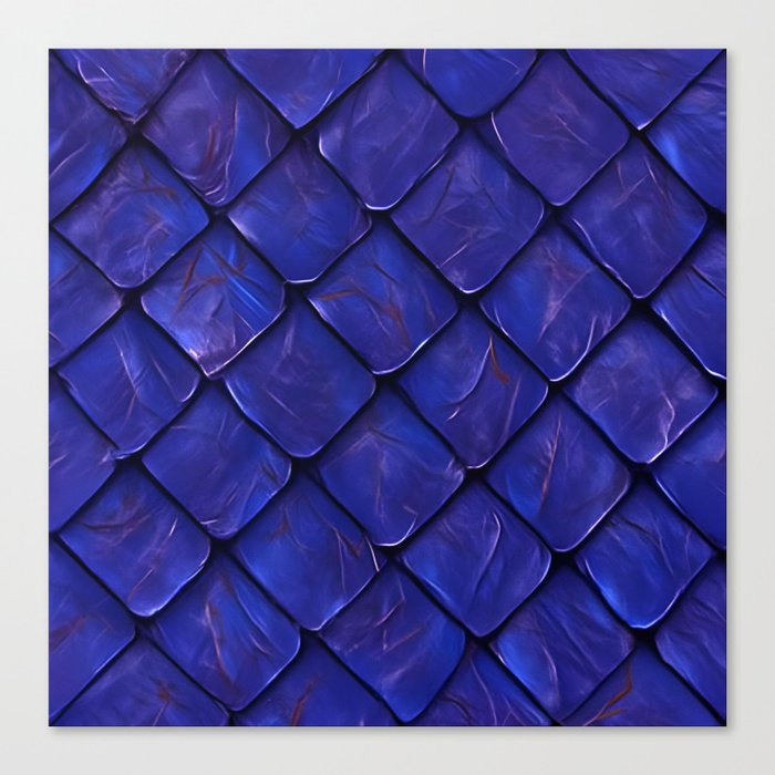 Dragon Skin (Blue) Canvas Print