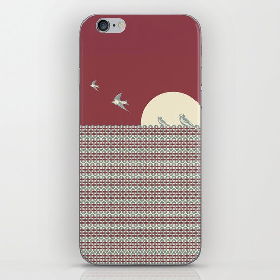 One morning, on a fence iPhone & iPod Skin