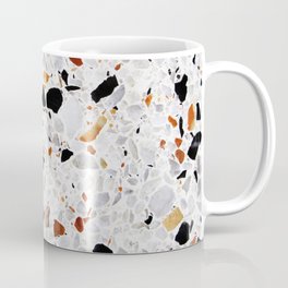 Terrazzo Gray Burnt Orange Coffee Mug