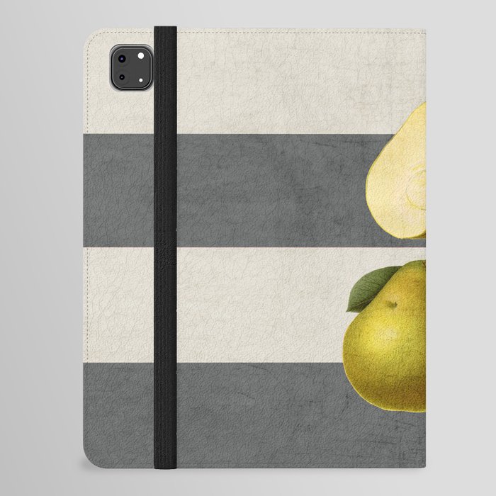 botanical stripes - pear iPad Folio Case