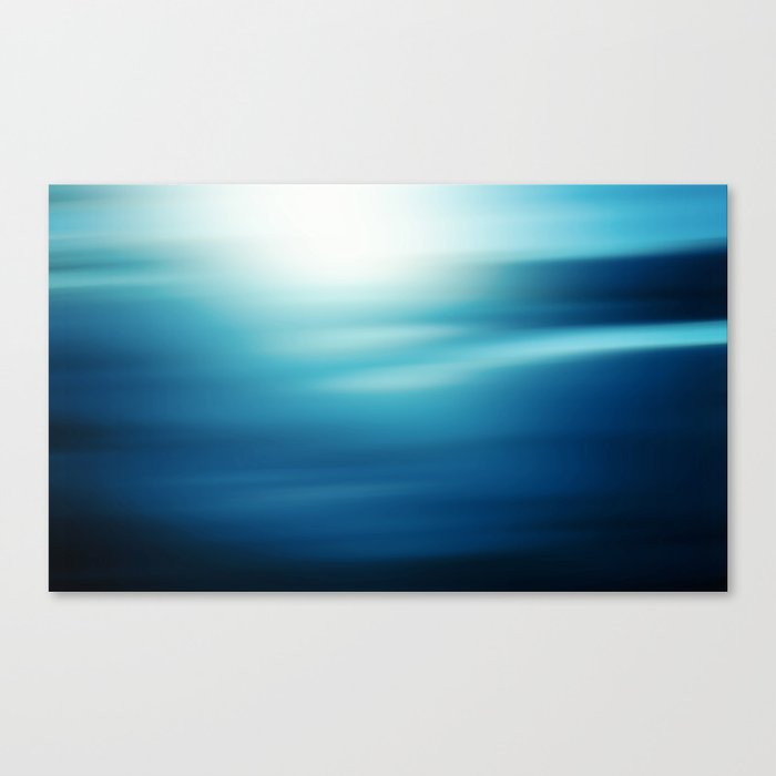 Underwater blue background Canvas Print