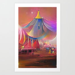Carnival Abstract Aesthetic No17 Art Print
