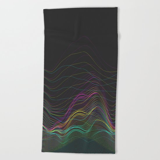 Pretty Little Lines Beach Towel