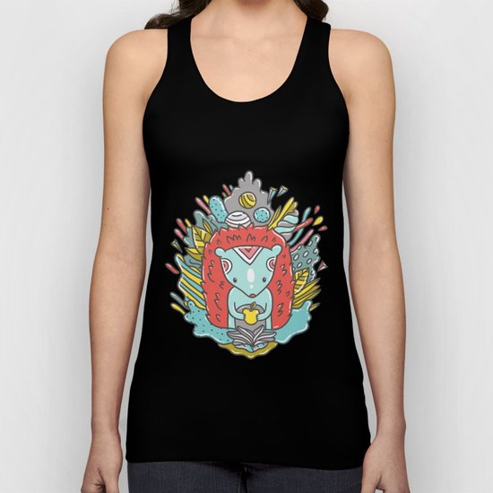 Abstract Hedgehog Unisex Tank Top
