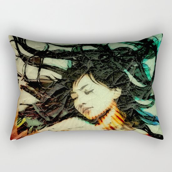 Girl's Dream in a Dream. Rectangular Pillow