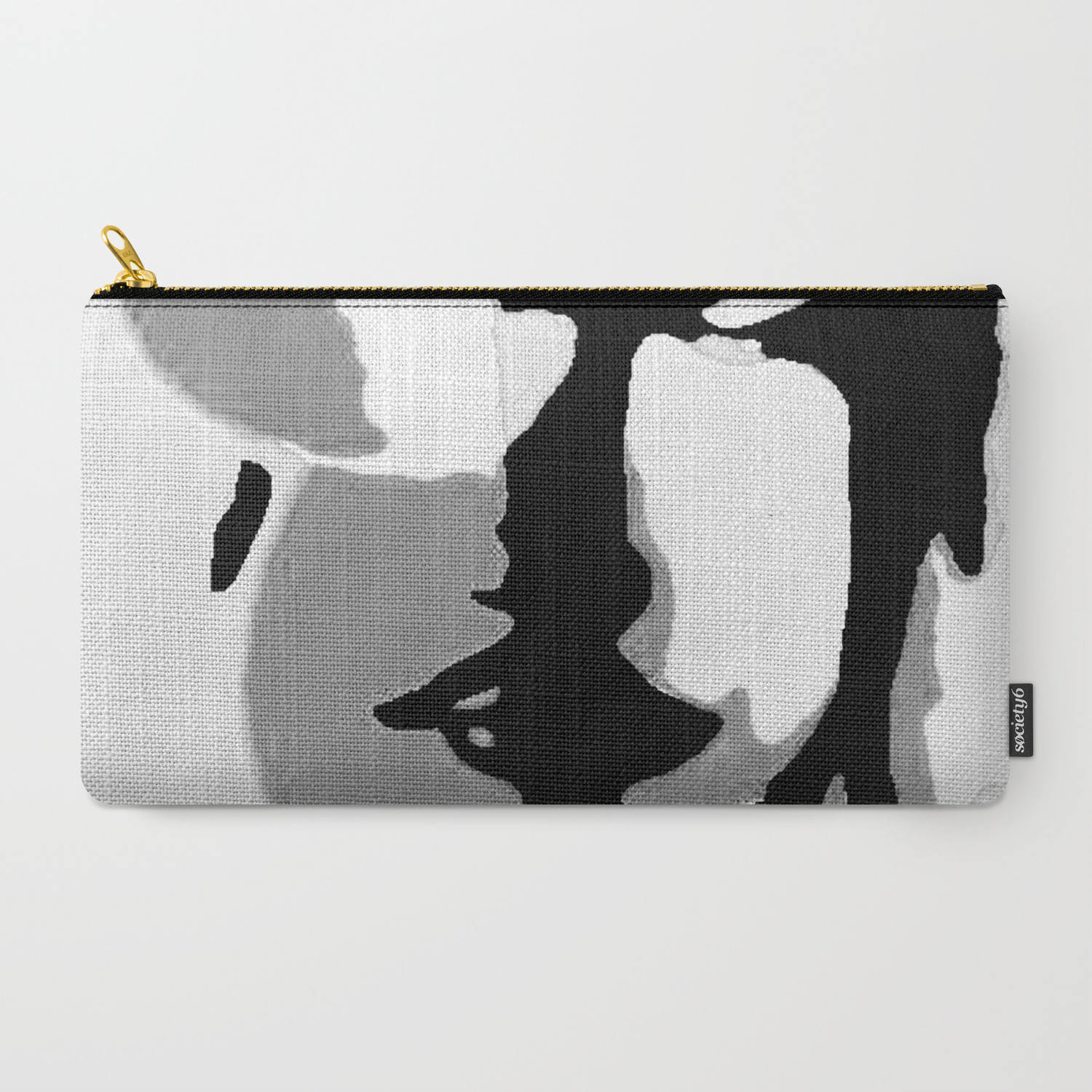 Black White Abstract Buddha Carry All Pouch By Cyracancel Society6