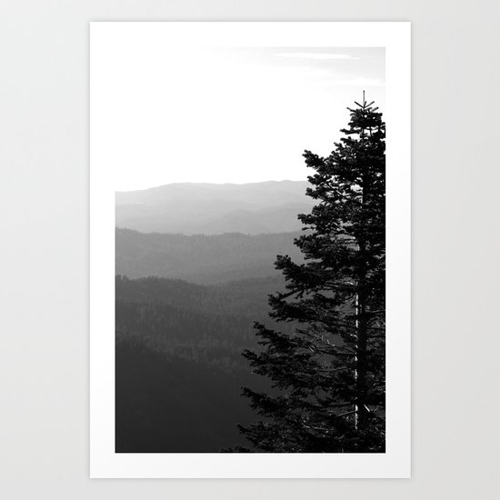 Mountain Layers Art Print