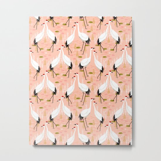 Cranes by Andrea Lauren Metal Print