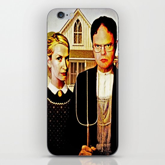 Dwight Schrute & Angela Martin (The Office: American Gothic) iPhone & iPod Skin
