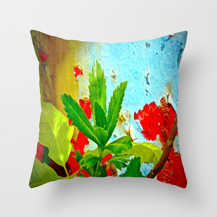 Rusting Leaf Throw Pillow
