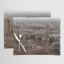 Great Britain Photography - Big Ben Under The Gray Sky Placemat
