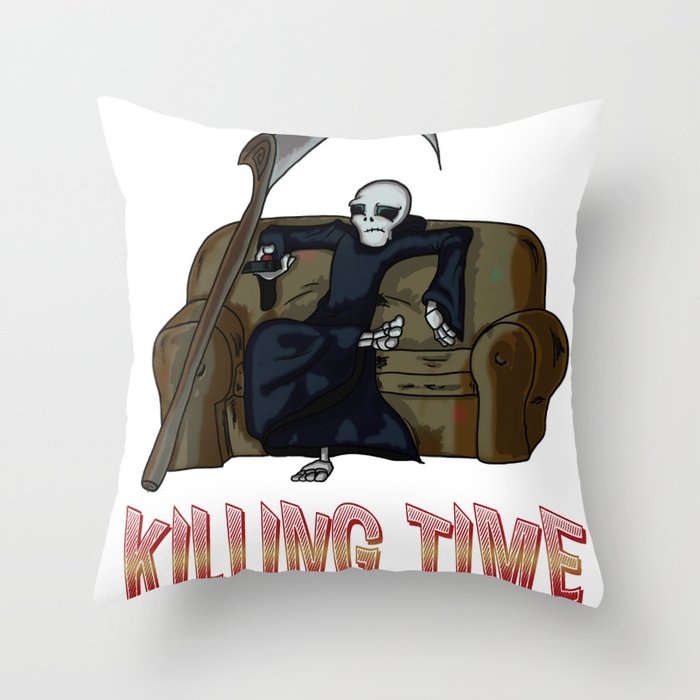 Killing Time Throw Pillow