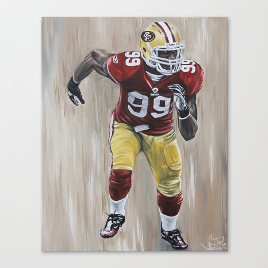 San Francisco 49er Aldon Smith "99 Problems" Canvas Print