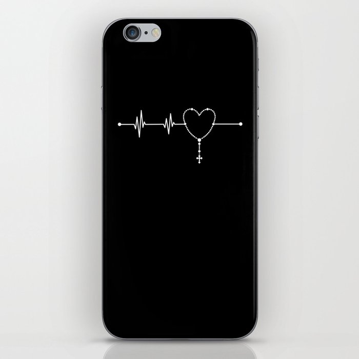 Rosary Heartbeat iPhone Skin