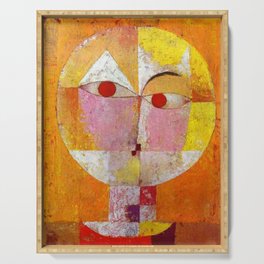 Paul Klee - Senecio , Klee abstract Serving Tray