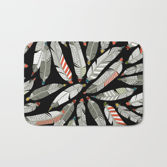native feathers Bath Mat