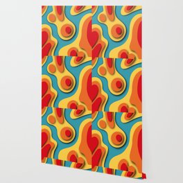 Geometric color mountain 1 Wallpaper
