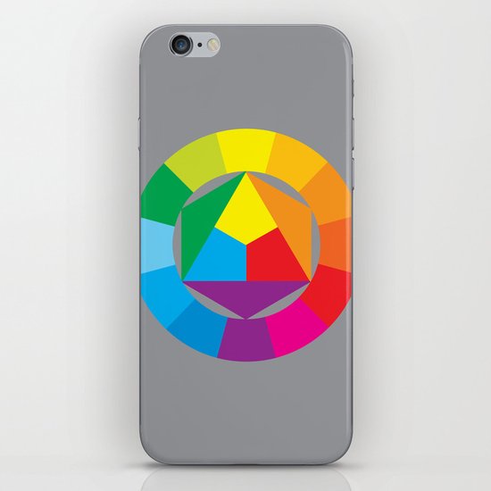 color wheel iPhone & iPod Skin